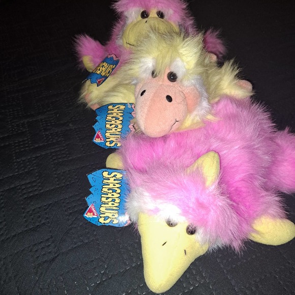 NWT - THREE 1992 VINTAGE Collectors 14 inch Shagasaurs Plush Dinosaurs - Picture 2 of 9